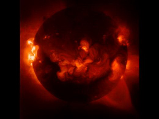 снимок солнца в мягких рентгеновских лучах (орбитальная обсерватория йоко)