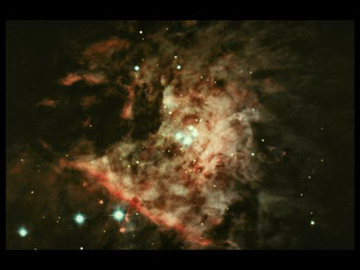 звезды трапеции в туманности ориона