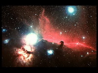 туманность  конская голова  и ngc 2024 в созвездии ориона